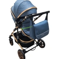 Cărucior-nou-născut-2-în-1-Baby-C-geantă-multifuncționala-plasă-pentru-insecte-cod-531-A-Albastru-Design - Img 4