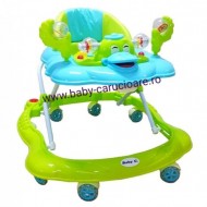 Premergator cu roți din silicon Baby Care Aqua