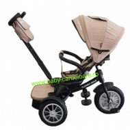 Tricicleta multifuncționala Turbo Bike cu poziție pentru somn Baby Care Capuccino