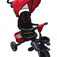 Tricicleta-pliabila-multifuncționala-360°-Baby-C-cu-poziție-pentru-somn-cod-T-08-E-Rosu