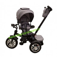 Tricicleta Turbo Bike cu poziție pentru somn Baby Care Grey