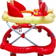 Premergător cu roți din silicon Baby Care ratusca- rosu - Img 2