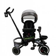 Tricicleta-pliabila-multifuncționala-360°-Baby-C-cu-poziție-pentru-somn-cod-T-08-E-Gri - Img 3
