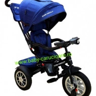 Tricicleta Turbo Bike cu poziție pentru somn Baby Care Albastru - Img 2