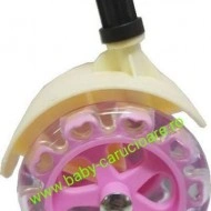 Premergator balansoar 2 in 1 cu roți din silicon Baby Care Ratusca Roz - Img 4