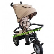 Tricicleta multifuncționala Turbo Bike cu poziție pentru somn Baby Care Capuccino - Img 5