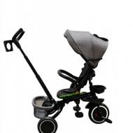 Tricicleta-pliabila-multifuncționala-360°-Baby-C-cu-poziție-pentru-somn-cod-T-08-E-Gri - Img 4