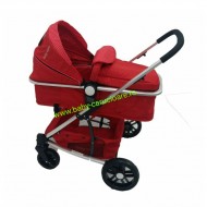 Cărucior nou născut Baby Care 2 in 1 YK 18 Rosu - Img 1