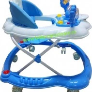 Premergător cu roți din silicon Baby Care ratusca- albastru - Img 2