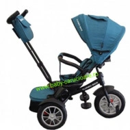 Tricicleta multifuncționala Turbo Bike cu poziție pentru somn Baby Care Turquoise - Img 2