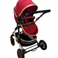 Cărucior-nou-născut-2-in-1-Baby-C--geantă-multifuncționala-plasă-pentru-insecte-cod-531-A-Roșu-1 - Img 3
