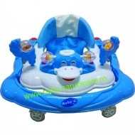 Premergător cu roți din silicon Baby Care ratusca- albastru - Img 3
