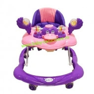 Premergător cu roți din silicon Baby Care Ratusca Purple