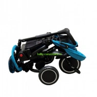 Tricicleta-pliabila-multifuncționala-360°-Baby-C-cu-poziție-pentru-somn-cod-T-08-E-Albastru - Img 4