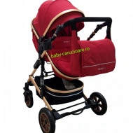 Cărucior-nou-născut-2-in-1-Baby-C--geantă-multifuncționala-plasă-pentru-insecte-cod-531-A-Roșu-1 - Img 4