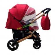 Cărucior-nou-născut-2-in-1-Baby-C-geantă-multifuncționala-plasă-pentru-insecte-cod-512-Roșu-2