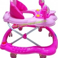 Premergător cu roți din silicon Baby Care ratusca- roz - Img 2