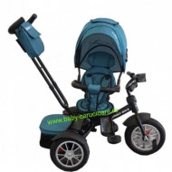 Tricicleta multifuncționala Turbo Bike cu poziție pentru somn Baby Care Turquoise - Img 4