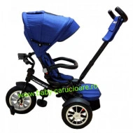 Tricicleta Turbo Bike cu poziție pentru somn Baby Care Albastru - Img 6