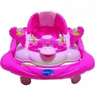 Premergător cu roți din silicon Baby Care ratusca- roz - Img 3