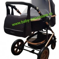 Carucior-nou-născut-3-in-1-Baby-C- geantă-multifuncționala-plasă-pentru-insecte-S-530-Negru-Design-1 - Img 7