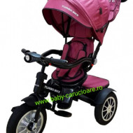Tricicleta multifuncționala Turbo Bike cu poziție pentru somn Baby Care Purple