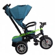 Tricicleta multifuncționala Turbo Bike cu poziție pentru somn Baby Care Turquoise - Img 6