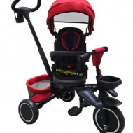 Tricicleta-pliabila-multifuncționala-360°-Baby-C-cu-poziție-pentru-somn-cod-T-08-E-Rosu - Img 4