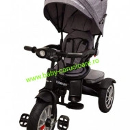 Tricicleta Turbo Bike cu poziție pentru somn Baby Care Grey - Img 2
