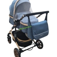 Cărucior-nou-născut-2-în-1-Baby-C-geantă-multifuncționala-plasă-pentru-insecte-cod-531-A-Albastru-Design - Img 3