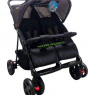 -Carucior-nou-nascut-2-in-1-Baby-C-pentru-gemeni-cod-P-700-Gri-Design-1 - Img 2