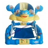 Premergător balansoar 2 in 1 Baby Care Ratusca Albastru