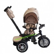 Tricicleta multifuncționala Turbo Bike cu poziție pentru somn Baby Care Capuccino - Img 2