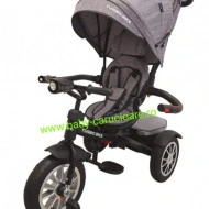 Tricicleta Turbo Bike cu poziție pentru somn Baby Care Grey - Img 3