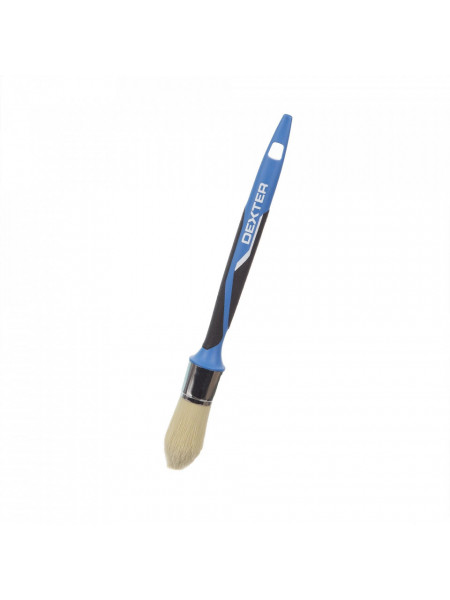 Pensula rotunda Dexter, detailing auto, pentru utilizare universala, latime 21mm, maner silicon
