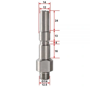 Adaptor lance spumare pentru cupla rapida lunga KEW 1/4 ” ɸ=12 mm L=60 mm - Img 2