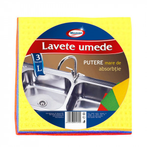 Lavete umede universale Misavan, 18*20cm, L, 3 buc/set - Img 1