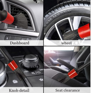 Pensule detailing auto, 5 buc/set - par natural - Img 4
