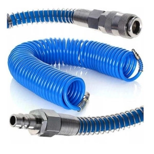 Furtun pneumatic spiralat, Tagred, pentru compresor de aer 8 bar 8x12mm, 10 m