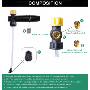 Lance spuma Eco, pentru aparat de spalat BOSCH GO CLICK 125 - Img 5