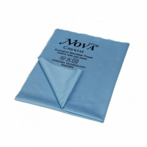 Laveta microfibra, Nova Cristal, 50/40 cm , Albastru, pentru spalat geamuri - Img 2