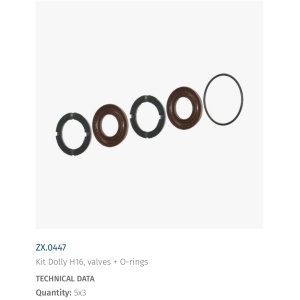 Supape presiune - Kit H16, ZX.0447, HAWK