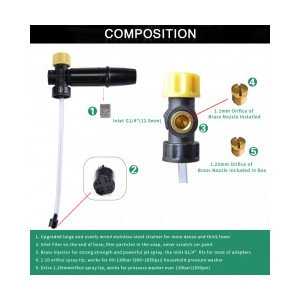 Lance spumare ECO FE M22 pentru aparate cu pistol cu filet interior M22 - Img 3