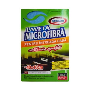 Laveta microfibra Misavan Intreaga casa, 40*40cm, 1buc/set - Img 1