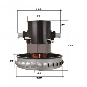 Motor pentru aspirator MPM BORA MOD , 1600W - Img 2