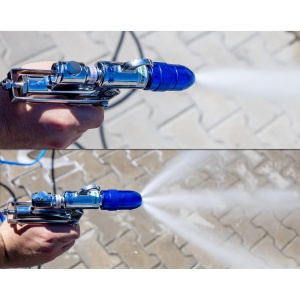 Pistol profesional multifuncțional pentru pulverizare prin amestec apă-aer - Img 4
