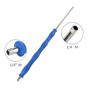 Lance de spălare cu presiune, dreaptă cu mâner albastru, 340 mm