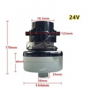 Motor aspirator profesional cu adaptor furtun, admisie 24V, 500W