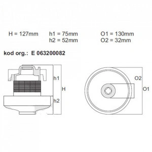 Motor de aspirator, universal VAC021UN, 230V/50Hz/1200W - Img 3