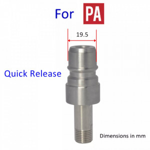 Adaptor lance spumare aparate cu pistol cu cupla rapida PA 1/4 ” ɸ=19.5 mm L=40 mm - Img 1